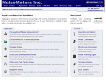 Tablet Screenshot of noisemeters.com